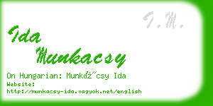 ida munkacsy business card